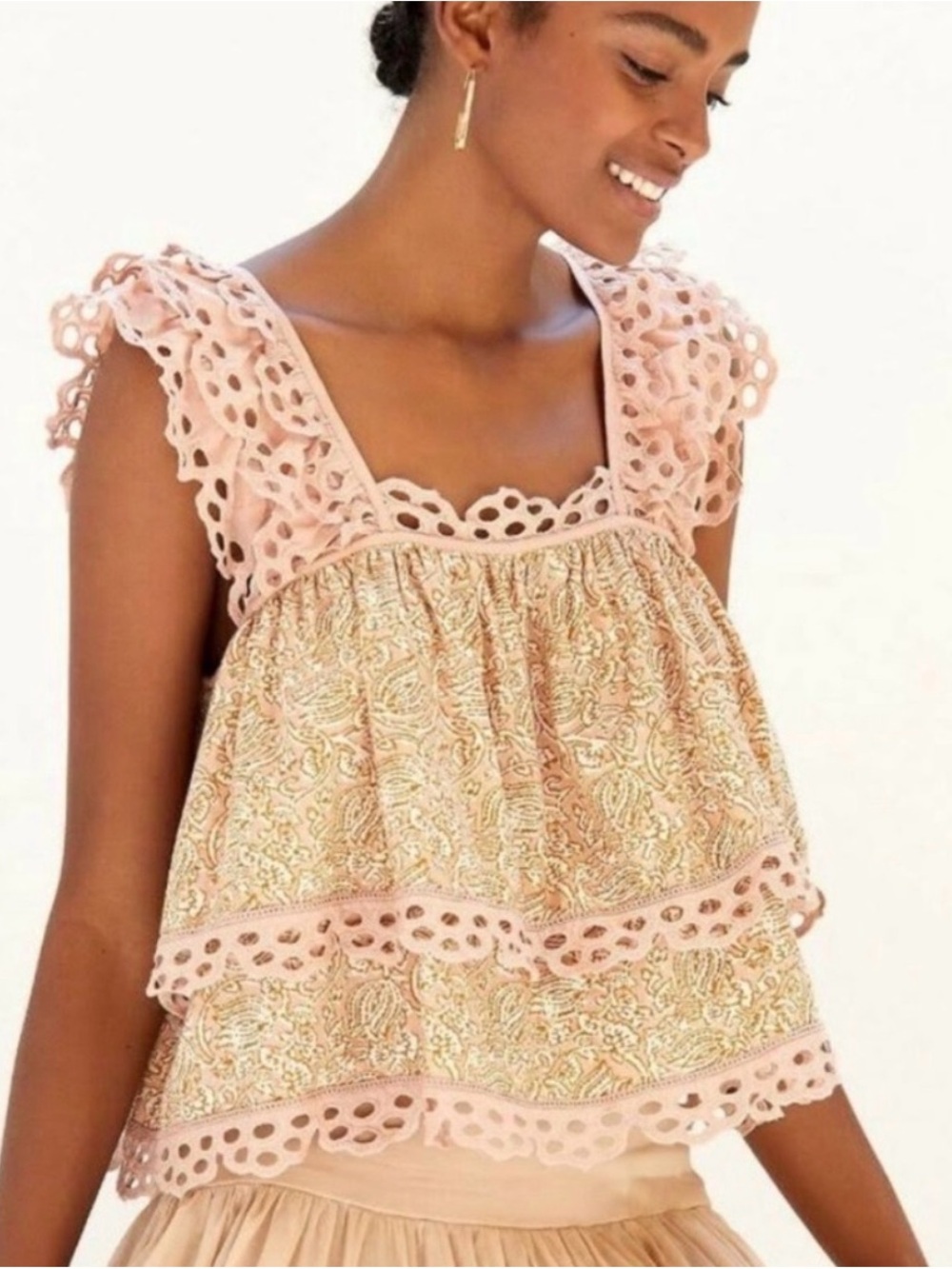 Let Me Be Eyelet Swing Top from Anthropologie.